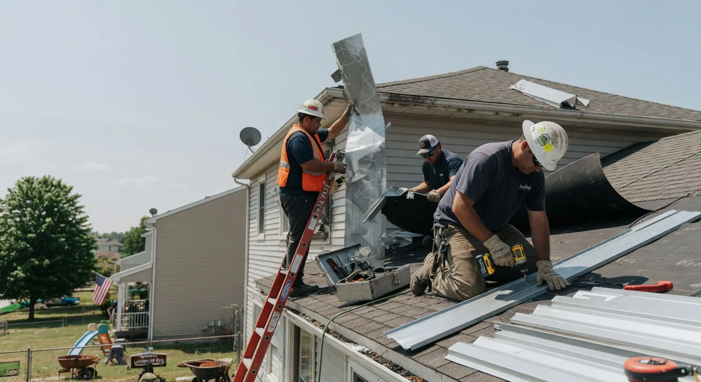 Storm Damage Metal Roof Repair in Loon Lake, WA
